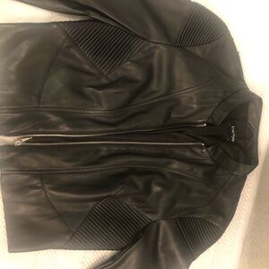 Black Leather Jacket by Bebe